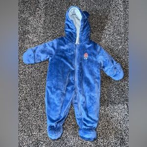 Blue Baby Snow Suit. 6-9 Month